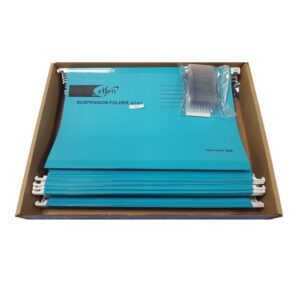 ELFEN 927 DELUXE SUSPENSION FOLDER FULLSCAPE SIZE PACK OF 50 PIECES COLOUR BLUE