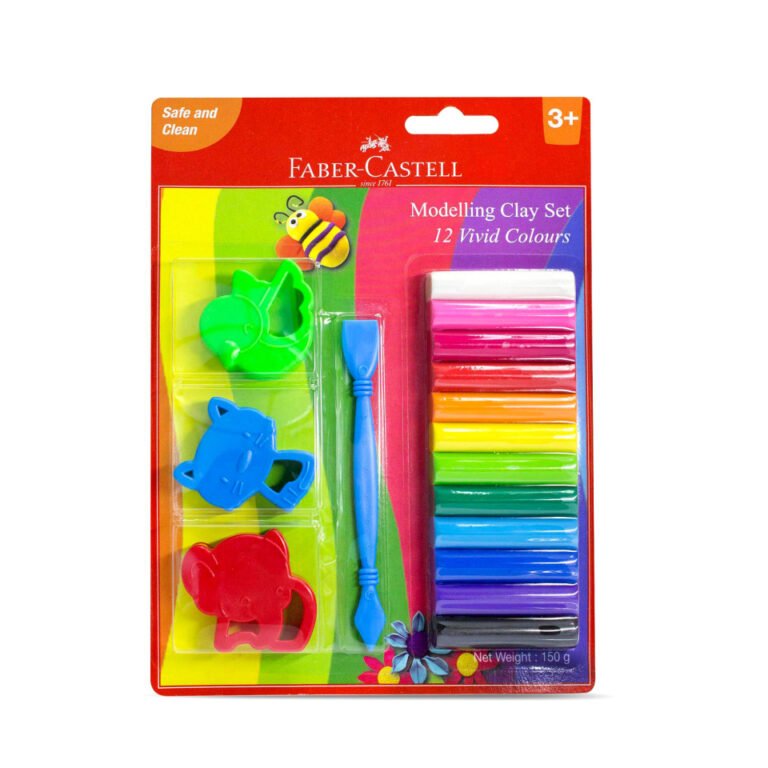 Faber-Castell Modelling Clay 150GM (12X12.5GM) + Accessories