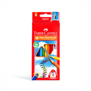 FABER-CASTELL JUNIOR TRI COLOUR PENCILS 10 COLOUR
