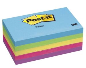 3M 655-5UC POST-IT ULTRA COLOURS 5 PADS
