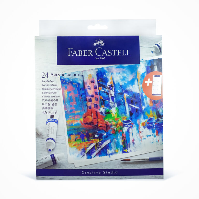Faber-Castell Acrylic Colors Set Of 24 X 9ML Tubes In A Cardboard Pack