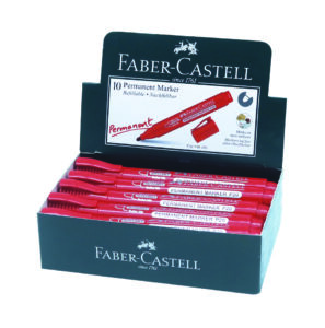 FC PERMANENT MARKER BULLET BOX OF 10PC RED