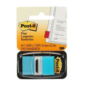 3M 680 23 POST-IT FLAGS-BRIGHT BLUE 1″X1.7″