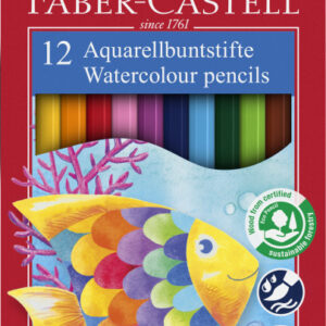 Faber-Castell Fish Design Water Colour Pencils 12 Colour