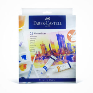 FABER-CASTELL  WATER COLORS SET OF 24 X 9ML TUBES IN A CARDBOARD PACK