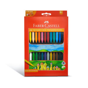 FABER-CASTELL GRIP PLASTIC CRAYONS 24 COLOR 90MM