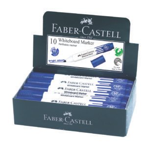Faber-Castell WHITEBOARD MARKER BULLET BOX OF 10PC BLUE