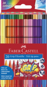 FABER-CASTELL GRIP FELT PEN 20 COLOR