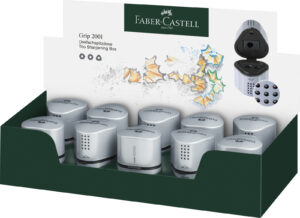 FABER-CASTELL TRIO SHARPENER SILVER 3 HOLE