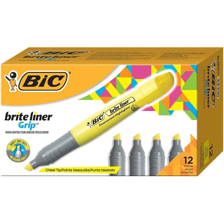 Bic Brite Liner Xl Highlighter Yellow (Pack of 12)
