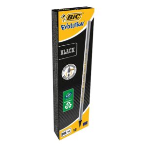 Bic Evol. Black Met Hb Pencil(1 X 12Pcs)