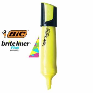 Bic Flat Highlighter Yellow