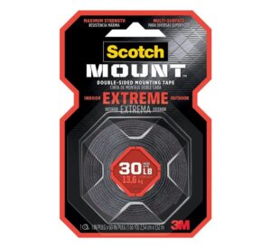 3M SCOTCH 414H EXTREME DOUBLE SIDED MOUNTING ROLL, 1IN X 50IN