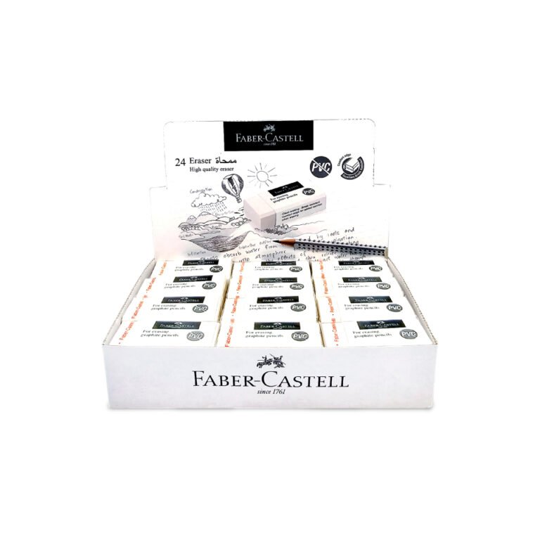 Faber-Castell Eraser Pvc-free (green Logo) White 24X