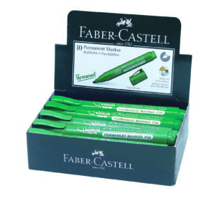 FC PERMANENT MARKER CHISEL BOX OF 10PC GREEN