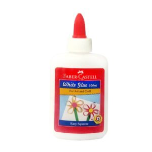 FABER-CASTELL WHITE GLUE IN A 100ML BOTTLE