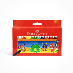 FABER-CASTELL WAX CRAYONS 24 COLOR 90MM