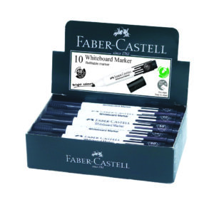 FC WHITEBOARD MARKER BULLET BOX OF 10PC BLACK