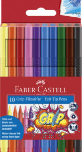 FABER-CASTELL GRIP FELT PEN 10 COLOR