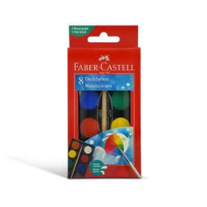 FABER-CASTELL WATERCOLORS 8 COLOR 24MM