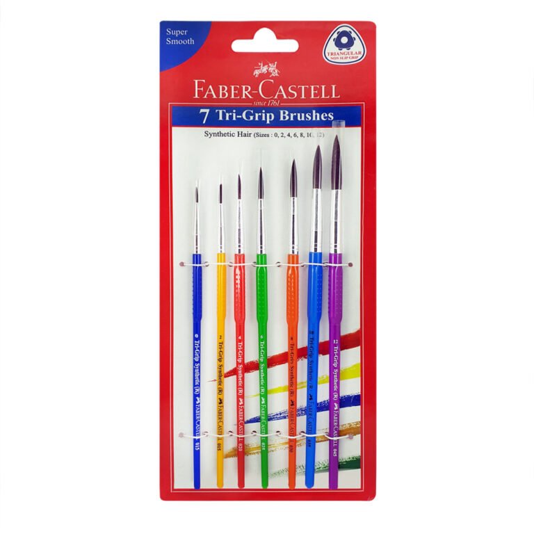 Faber-Castell SYNTHETIC HAIR BRUSH ROUND 7PC 0,2,4,6,8,10,12
