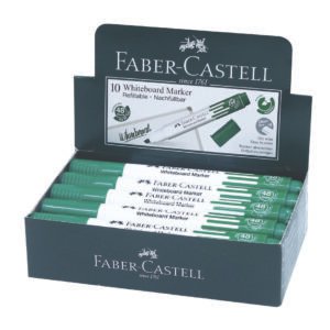 Faber-Castell Whiteboard Marker Chisel Box Of 10PC Green