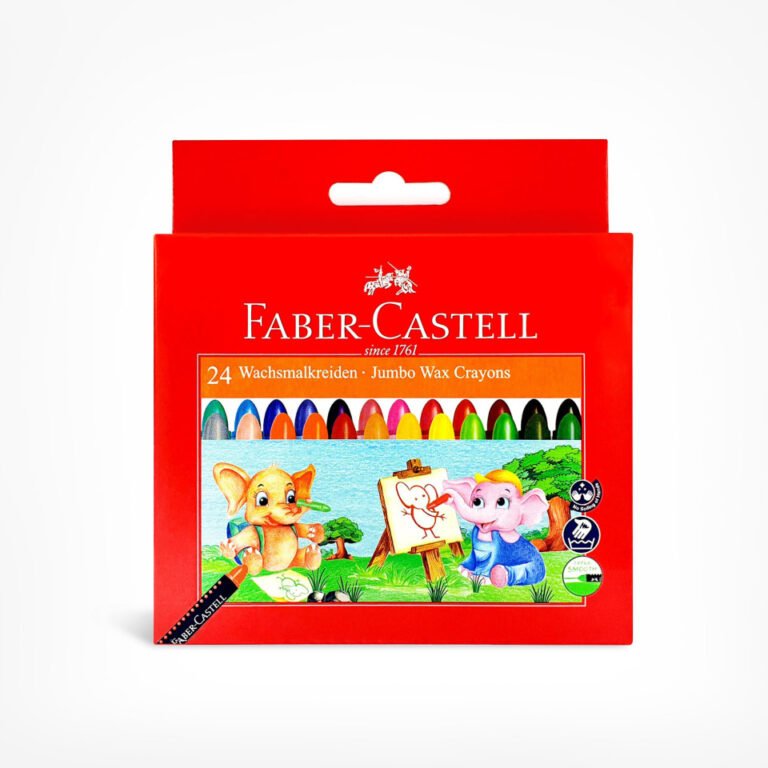 FABER-CASTELL JUMBO WAX CRAYONS 24 COLOR 90MM