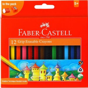 Faber-Castell Grip Plastic Crayons 12 Color 90MM