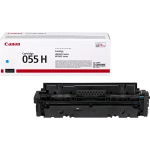 Canon 055H Original Toner Cartridge for Canon i-SENSYS MF744Cdw, MF742Cdw, LBP663Cdw, LBP664Cx, MF746Cx Printers – Cyan