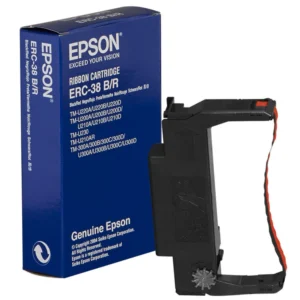 Epson ERC38BR Black / Red Ribbon Cartridge | for TM-U220A series , TM-U230A series – S015376