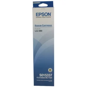 Epson LQ-590 Black Ribbon Cartridge | for LQ 590 SERIES – S015337