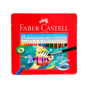 FC FISH DESIGN WATER COLOUR PENCILS 24 COLOUR FT