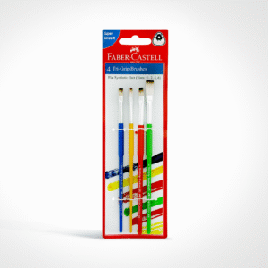 FC SYNTHETIC HAIR BRUSH FLAT 4PC (1,2,4,6)