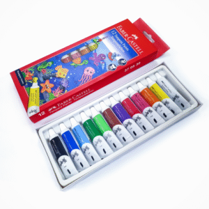 FABER-CASTELL TAMPERA PAINTS TUBE 12X9ML IN ACARDBOARD PACK