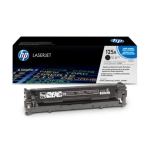 HP 125A Original Toner Cartridge for HP Color LaserJet CP1515n, CP1518ni, CP1215, MFP CM1312 Printers – Black