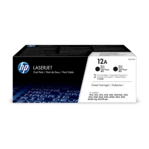 HP 12A 2-pack Original Toner Cartridge for HP LaserJet M1005 mfp,1010, 1020, 3015, 3020, 3030, 3050, 3050z, 3052, 3055 All-in-One Printer series