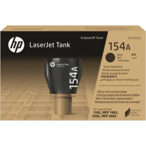 HP 154A Original Toner Reload Kit for HP LaserJet Tank MFP 1602a, 1602w, 1604w, 2602dn, 2602sdn, 2602sdw, 2603dn, 2603sdn, 2603sdw, 2604dn, 2604sdn, 2604sdw, 2605dsw, 2606dc, 2606dn, 2606dw, 2606sdn, 2606sdw Printer