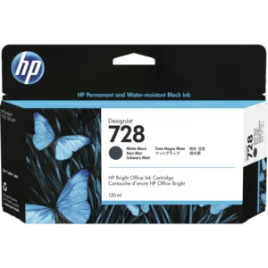 HP 728 (130ml) DesignJet Original Ink Cartridge – Matte Black