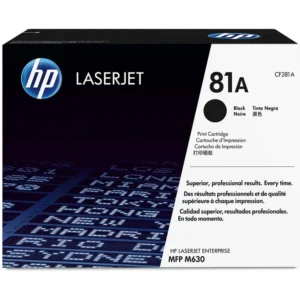 HP 81A Original Toner Cartridge for HP LaserJet Enterprise M604dn, M604n, M605dh, M605dn, M605n, M605x, M606dn, M606x, Flow MFP M630h, M630z, M630f, M630dn Printers