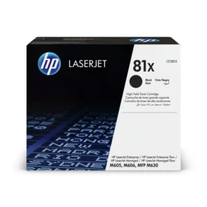 HP 81X Original Toner Cartridge for HP LaserJet Enterprise M604dn, M604n, M605dh, M605dn, M605n, M605x, M606dn, M606x, Flow MFP M630h, M630z, M630f, M630dn Printers