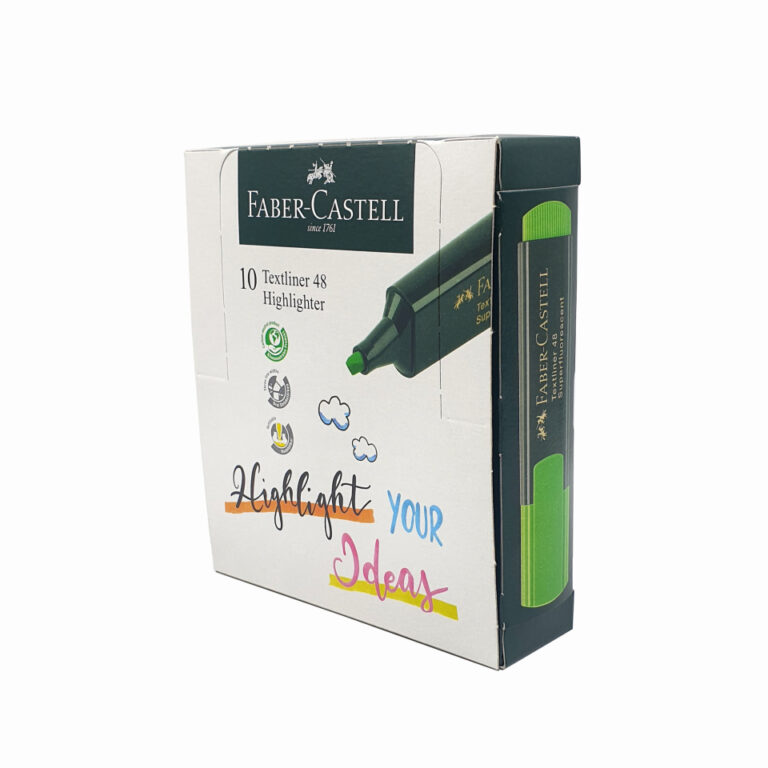 Faber-Castell CLASSIC HIGHLIGHTER BOX OF 10PC GREEN