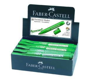 FC PERMANENT MARKER BULLET BOX OF 10PC GREEN