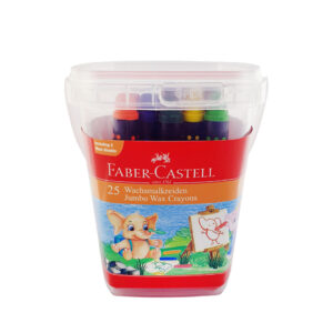 FABER-CASTELL JUMBO WAX CRAYONS 25 COLOR 90MM