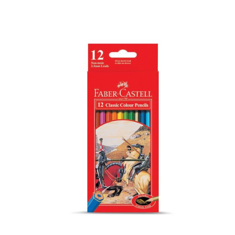 Faber-Castell Classic Colour Pencils 12 Colour Halfsize