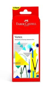 FABER-CASTELL VERTEX MATHEMATICAL SET 9PC
