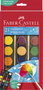 FABER-CASTELL WATERCOLORS 21 COLOR 30MM