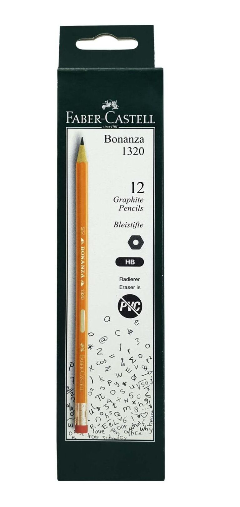 Faber-Castell Bonanza Graphite Pencil HB With RT 12PC