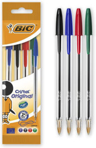 Bic Cristal Original Mediuim Assorted(1X4)