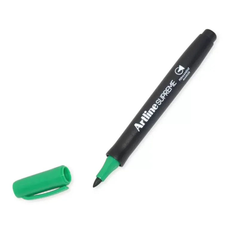 Artline ARMKEPF-700GR Supreme Permanent Marker Bullet, 1.0mm, Green, 12 pieces