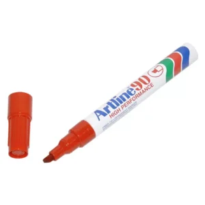 Artline Permanent Marker, Pack of 12, Ek-90 2.0-5.0mm  Water Proof, Red – ARMK90XFRE